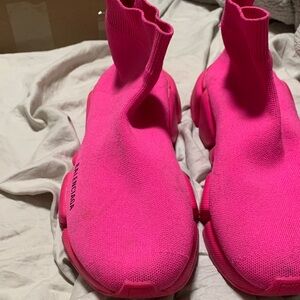 Balenciaga Fuchsia Sock Sneakers